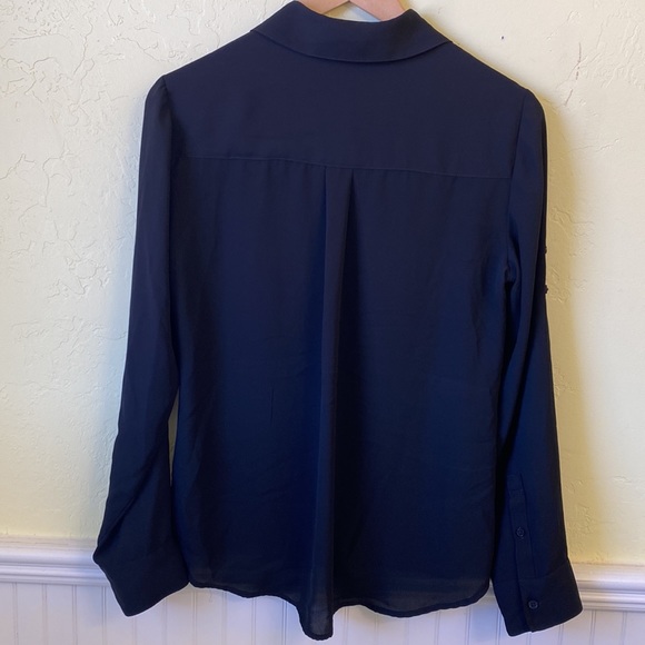 Express Women’s Button Down Semi-Sheer Shirt - Picture 2 of 3